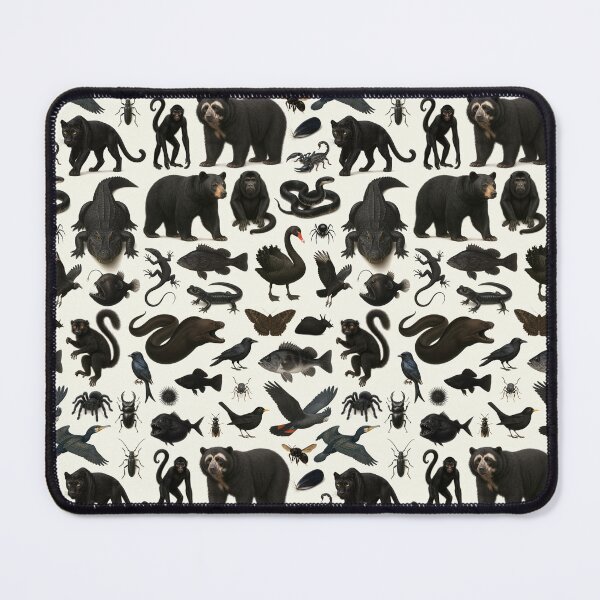 Item preview, Wild World in Black Retro Animal Identification Chart designed and sold by kakarikihill.