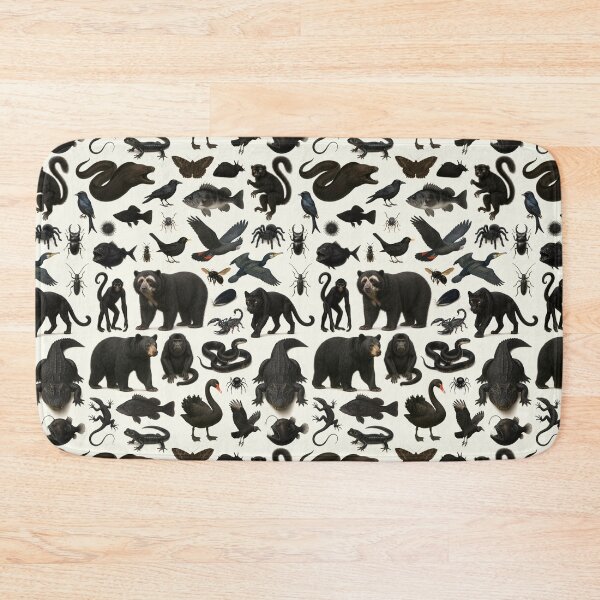 Item preview, Wild World in Black Retro Animal Identification Chart designed and sold by kakarikihill.