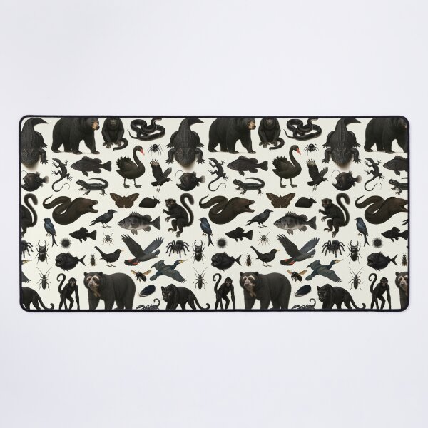 Item preview, Wild World in Black Retro Animal Identification Chart designed and sold by kakarikihill.