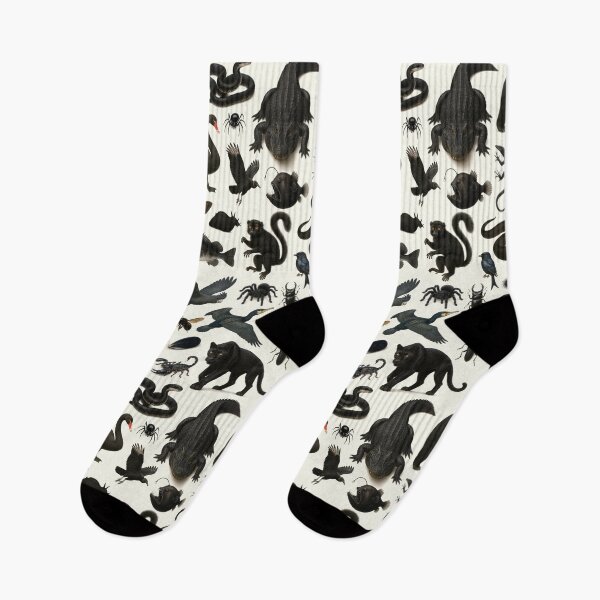 Item preview, Wild World in Black Retro Animal Identification Chart designed and sold by kakarikihill.