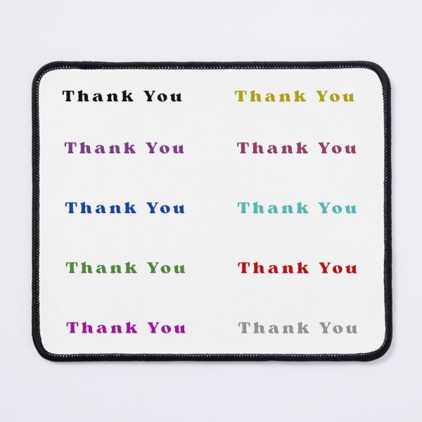 Item preview, Thank You Pack Colorful Texts Stickers Prints Posters Wall Art Magnet Home Coffee Cup Decoration TShirt Stationary Notebook Magnet Hat Kitchen Work School Office Redbubble Shop designed and sold by Saritas Boutique Shop.