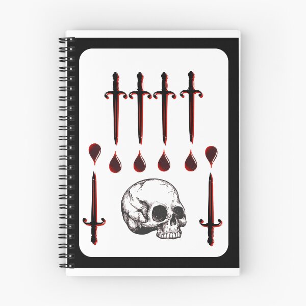 Item preview, Six of Knives Red, Black, & white Playing Card designed and sold by PlagueTSH.