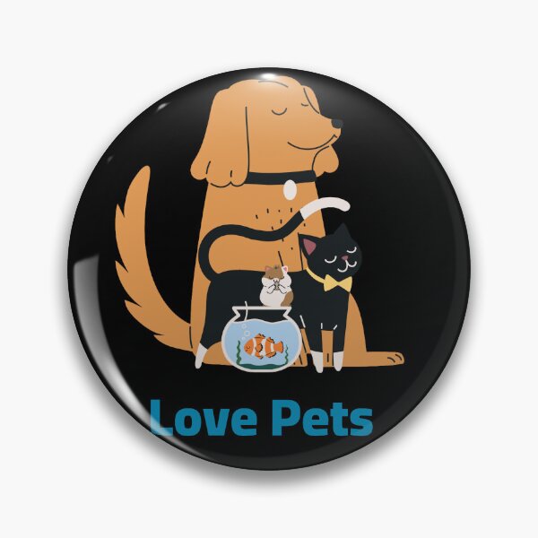 Item preview, Cute Aesthetic Love Pets Design - Dog, Cat, and Fish Illustration. designed and sold by PhantomArtStore.