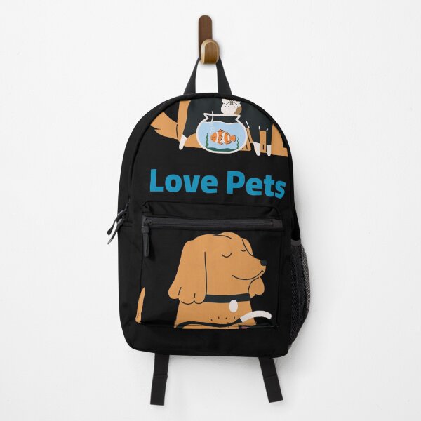 Item preview, Cute Aesthetic Love Pets Design - Dog, Cat, and Fish Illustration. designed and sold by PhantomArtStore.