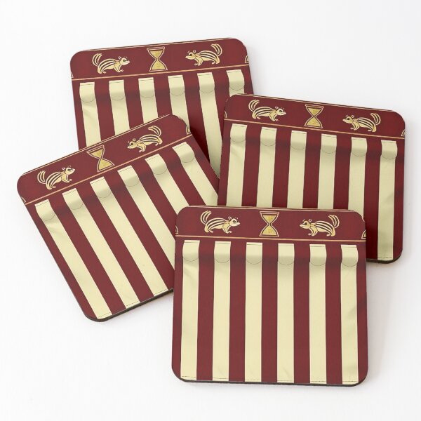 Item preview, Burgundy & White Striped Chipmunks | Northern Chipmunk Forest Pattern 2026 designed and sold by BlackAndBrown.