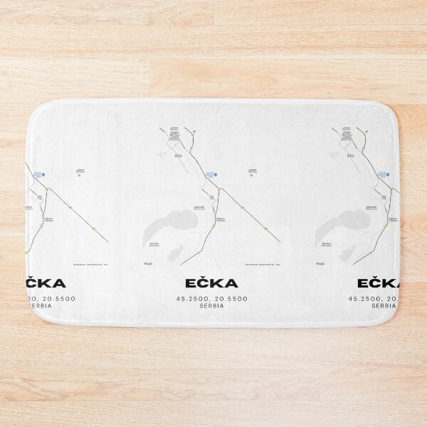 Item preview, Ečka Serbia Map Print | Minimalist City Road Map Wall Art designed and sold by RM-Journey.