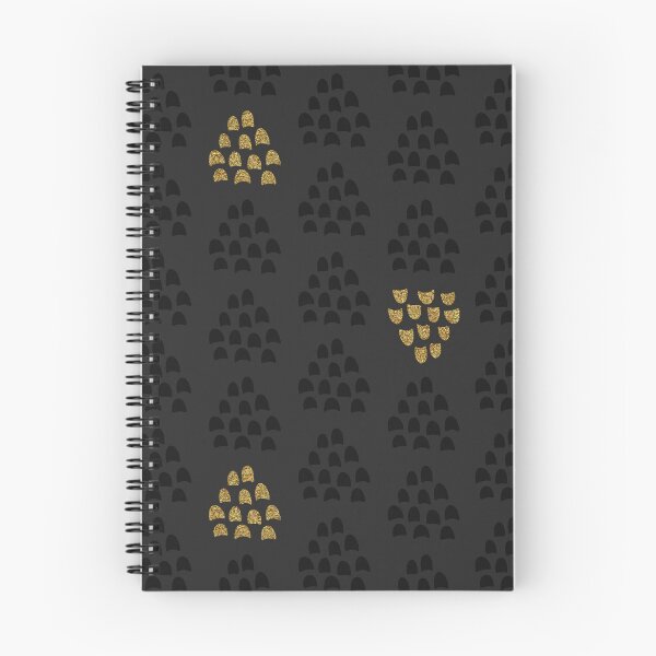 Artikelvorschau, Goldene und schwarze, handgezeichnete Akzentbeeren auf schwarzem Hintergrund entworfen und verkauft von SaltyCoveStudio.