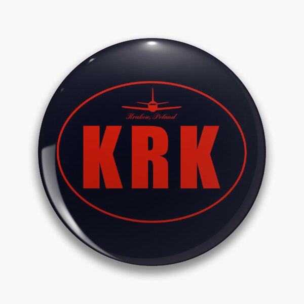 Item preview, KRK Krakow Poland Airport Code designed and sold by Lartheviking.