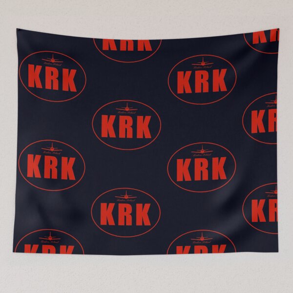 Item preview, KRK Krakow Poland Airport Code designed and sold by Lartheviking.