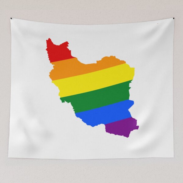 Item preview, LGBT Iran Flag Map - Slanted  designed and sold by abbeyz71.