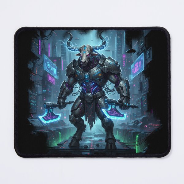 Item preview, Cyber Minotaur: Labyrinth Keeper designed and sold by BounoWorld.