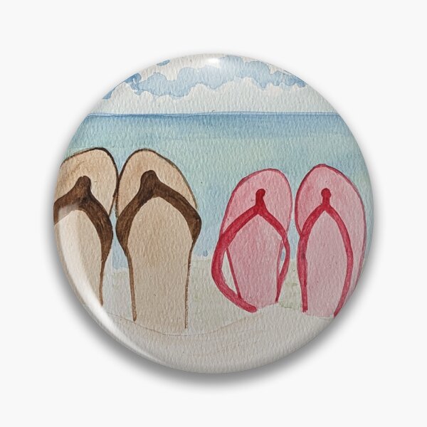 Item preview, Flip flops off at the beach  designed and sold by Matt Starr Fine Art .