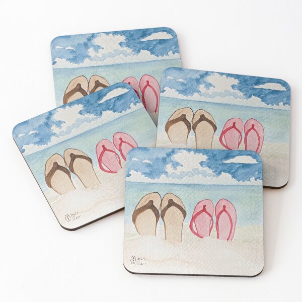 Item preview, Flip flops off at the beach  designed and sold by Matt Starr Fine Art .