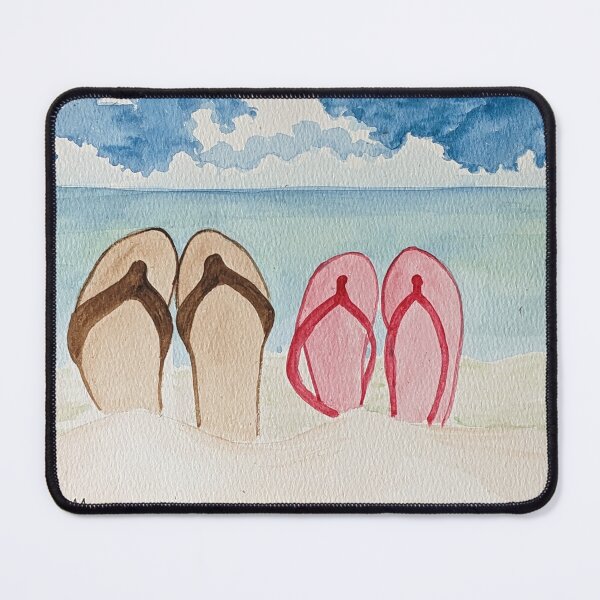 Item preview, Flip flops off at the beach designed and sold by Matt Starr Fine Art .