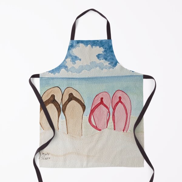 Item preview, Flip flops off at the beach designed and sold by Matt Starr Fine Art .