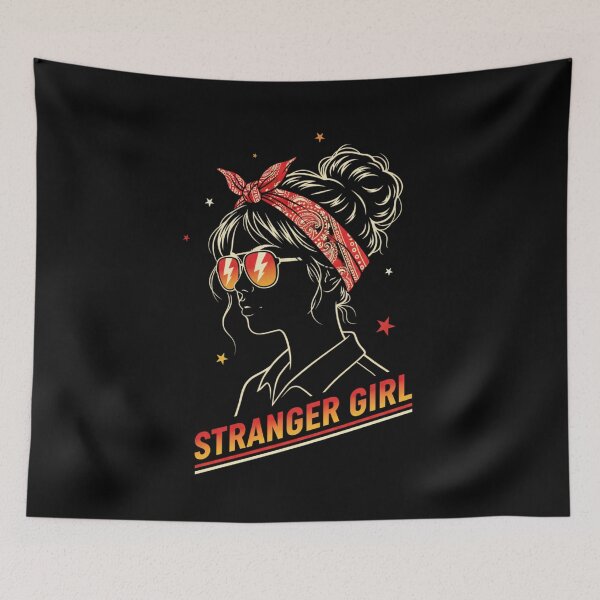Item preview, Stranger Girl Stranger Things Fan TV Show Retro Series designed and sold by SofenArt.