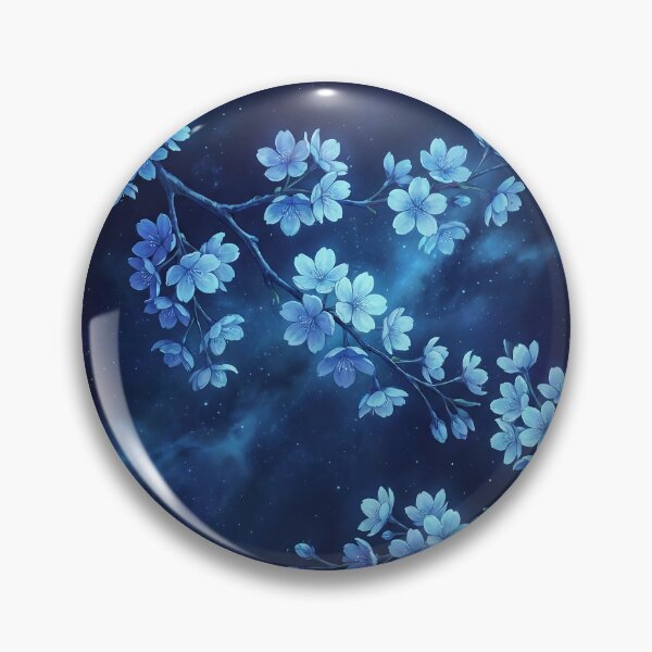 Item preview, Midnight Blue Cherry Blossoms designed and sold by Neural Dream.