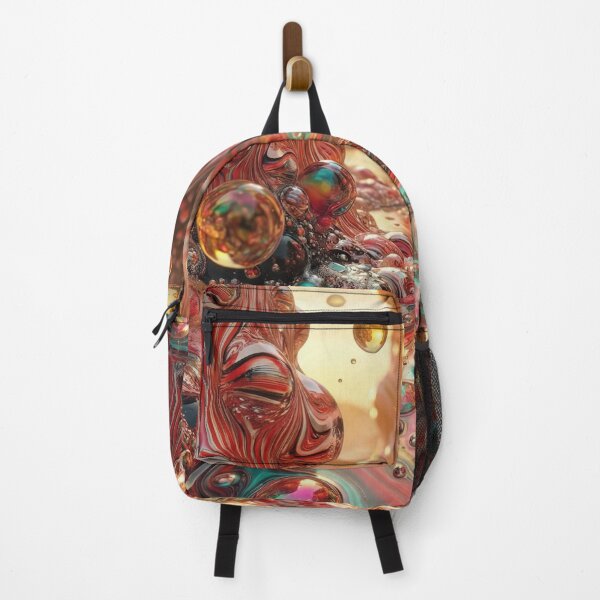 Item preview, Psychedelic Marble Canyon – Surreal Red & Teal Landscape designed and sold by B-Russ-Stuff.