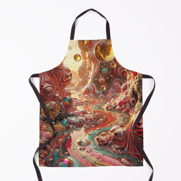 Item preview, Psychedelic Marble Canyon – Surreal Red & Teal Landscape designed and sold by B-Russ-Stuff.