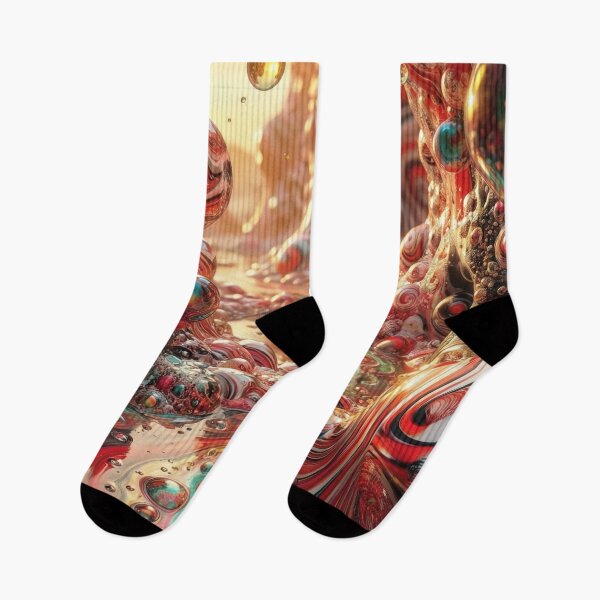 Item preview, Psychedelic Marble Canyon – Surreal Red & Teal Landscape designed and sold by B-Russ-Stuff.