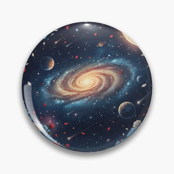 Aperçu de l'œuvre Galaxie du jardin de roses cosmique créée et vendue par Neural Dream.