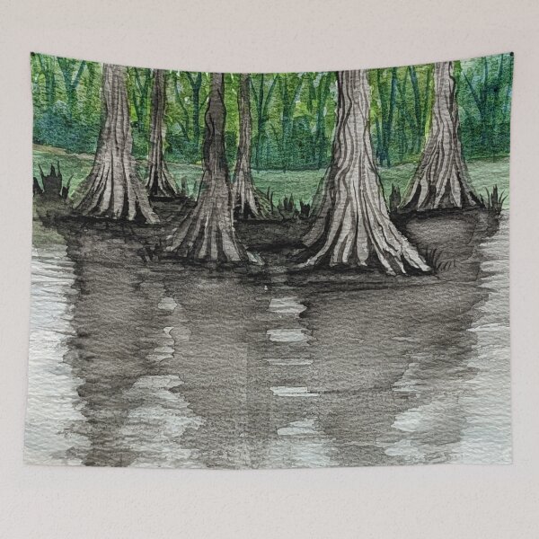 Item preview, Cypress trees in the swamp designed and sold by Matt Starr Fine Art .