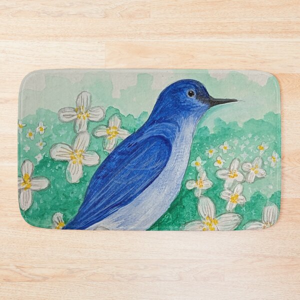 Item preview, Idaho state bird and flower, the mountain bluebird and syringa  designed and sold by Matt Starr Fine Art .