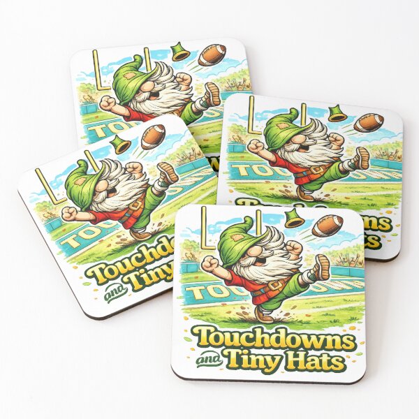 Item preview, Touchdowns and Tiny Hats – Gnome Scoring Celebration designed and sold by Moriarty's Digital Visions.