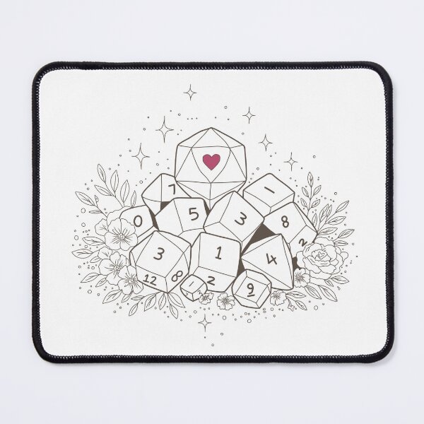 Item preview, D20 dice - heart - dungeon and dragons designed and sold by MiniV2019.
