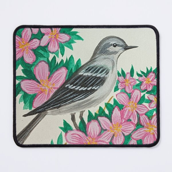 Item preview, Arkansas state bird and flower, the mockingbird and apple blossom  designed and sold by Matt Starr Fine Art .