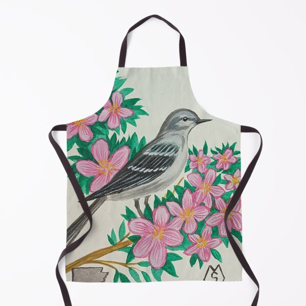 Item preview, Arkansas state bird and flower, the mockingbird and apple blossom designed and sold by Matt Starr Fine Art .