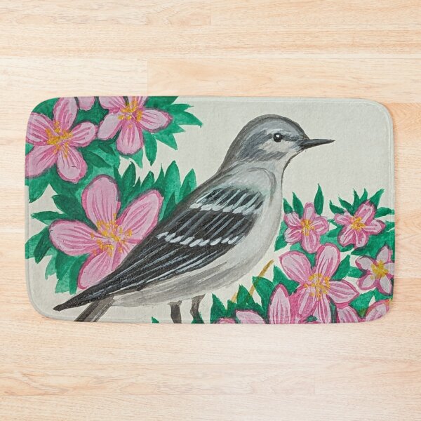 Item preview, Arkansas state bird and flower, the mockingbird and apple blossom  designed and sold by Matt Starr Fine Art .