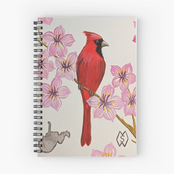 Item preview, West Virginia state bird and flower, the cardinal and rhododendron designed and sold by Matt Starr Fine Art .
