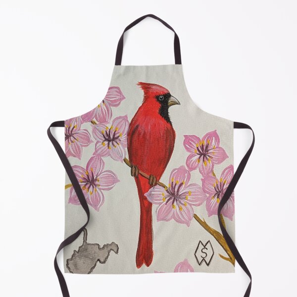 Item preview, West Virginia state bird and flower, the cardinal and rhododendron designed and sold by Matt Starr Fine Art .