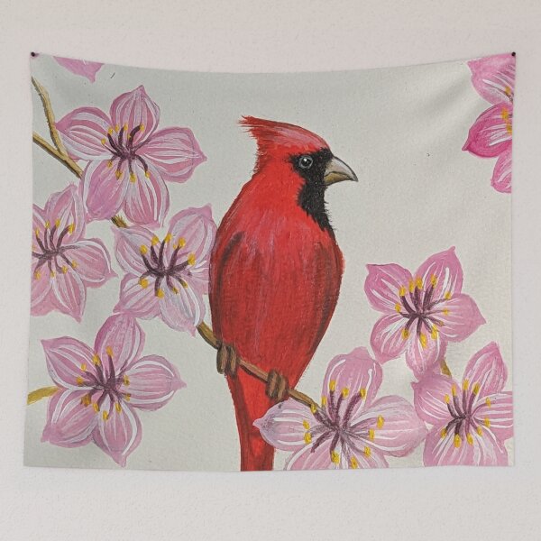 Item preview, West Virginia state bird and flower, the cardinal and rhododendron designed and sold by Matt Starr Fine Art .