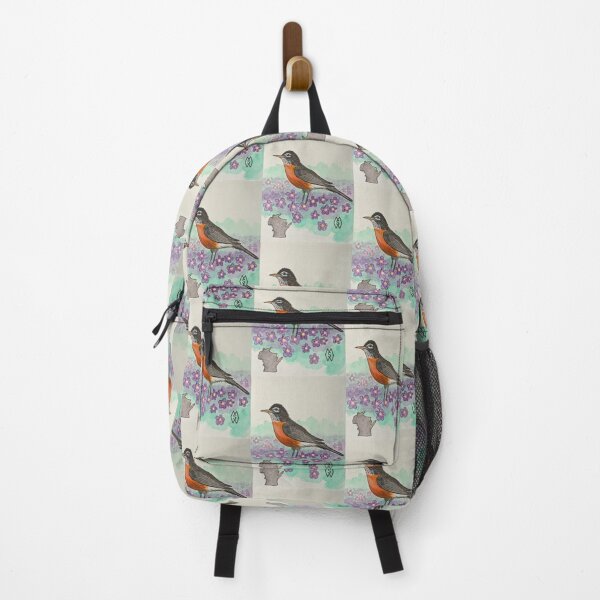 Item preview, Wisconsin state bird and flower, the robin and wood violet designed and sold by Matt Starr Fine Art .