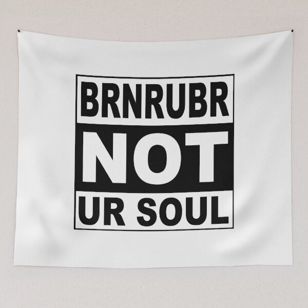 Item preview, Burn Rubber Not Your Soul; designed and sold by StickerApe.