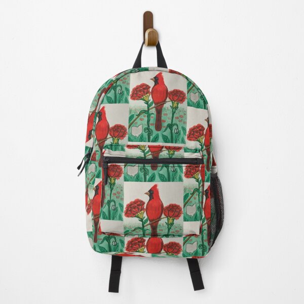 Item preview, Ohio state bird and flower, the cardinal and red carnation designed and sold by Matt Starr Fine Art .