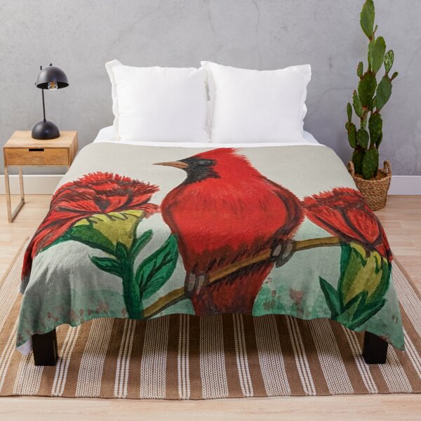Item preview, Ohio state bird and flower, the cardinal and red carnation  designed and sold by Matt Starr Fine Art .