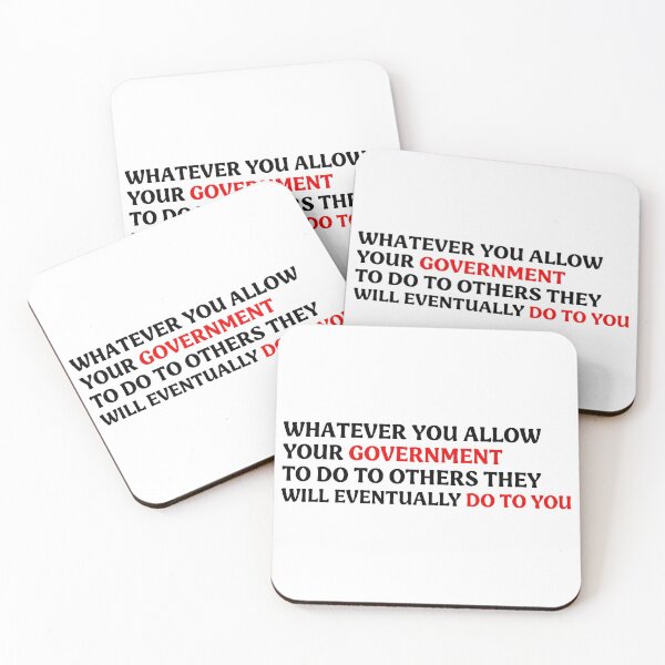 Item preview, Whatever You Allow Your Government to Do to Others | Anti Fascist Protest designed and sold by PixVib.