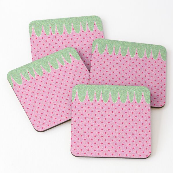 Item preview, Glittery Strawberry Polka Dot Wallpaper designed and sold by Greatbluewhale3.