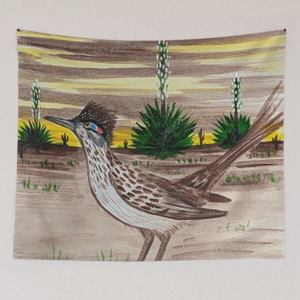 Item preview, New Mexico state bird and flower, the roadunner and yucca flower  designed and sold by Matt Starr Fine Art .