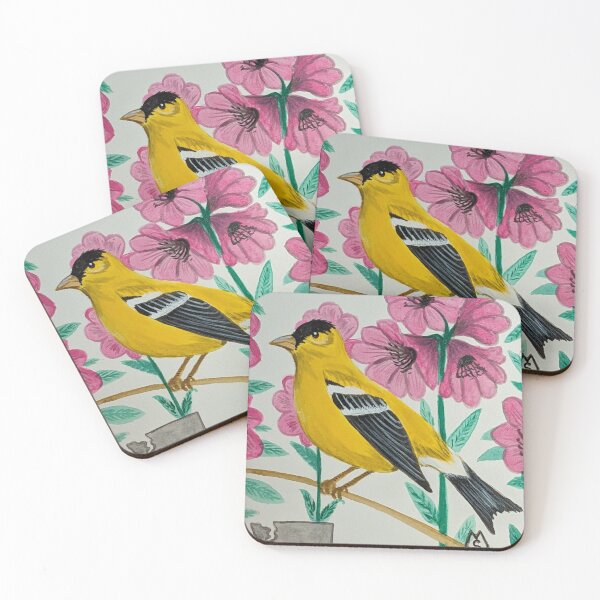 Item preview, Washington state bird and flower, the goldfinch and rhododendron  designed and sold by Matt Starr Fine Art .
