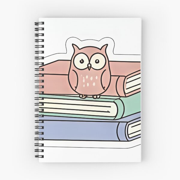Item preview, Owl on Books Study Sticker designed and sold by polamaged.