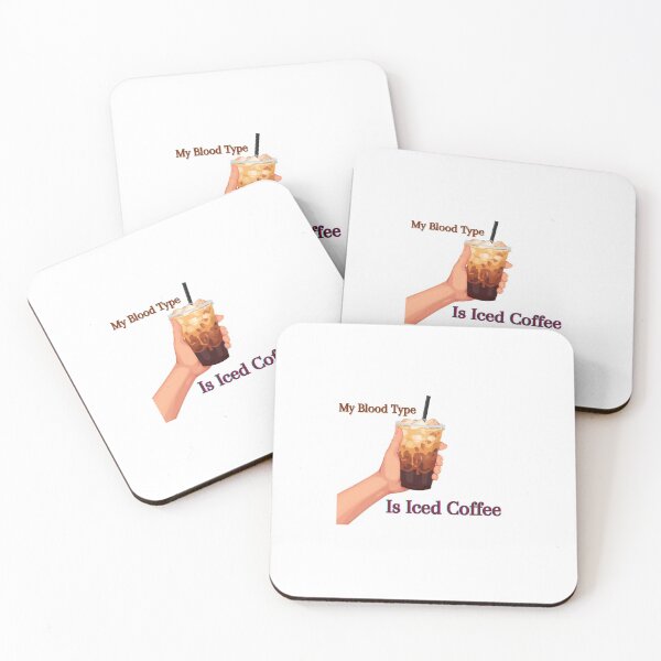 Item preview, Mi tipo de sangre es café helado - Cita divertida de un adicto a la cafeína designed and sold by MarinCreators.