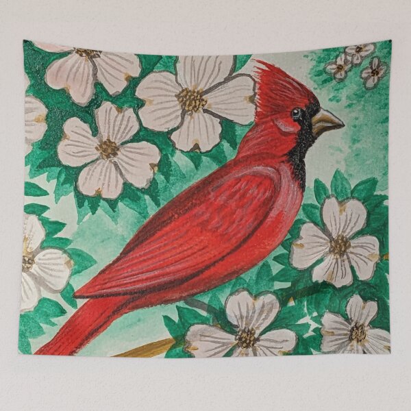 Item preview, North Carolina state bird and flower, the cardinal and dogwood designed and sold by Matt Starr Fine Art .