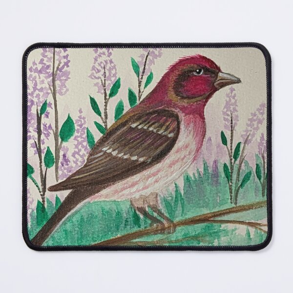 Item preview, New Hampshire state bird and flower, the purple finch and purple lilac designed and sold by Matt Starr Fine Art .