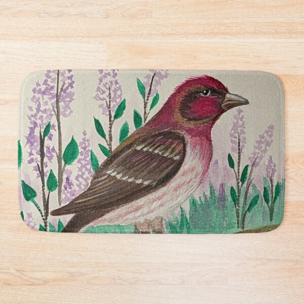 Item preview, New Hampshire state bird and flower, the purple finch and purple lilac designed and sold by Matt Starr Fine Art .