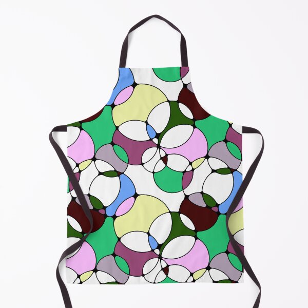 Item preview, Neurographic Joy Abstract Overlapping Shapes Green Plum Blue Yellow designed and sold by thecolorbirdie.