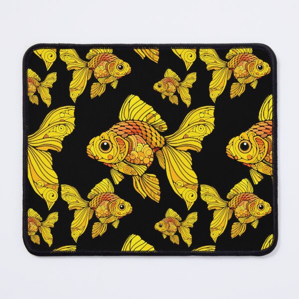 Item preview, Fanciful Goldfish on Black Background designed and sold by ChrisK712.